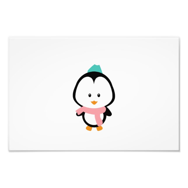 Niedlicher Pinguin-Cartoon Fotodruck (Vorne)