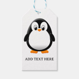 Niedlicher Pinguin-Cartoon Geschenkanhänger