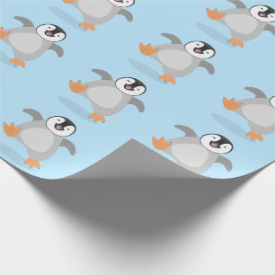 Niedlicher Pinguin-Cartoon Geschenkpapier