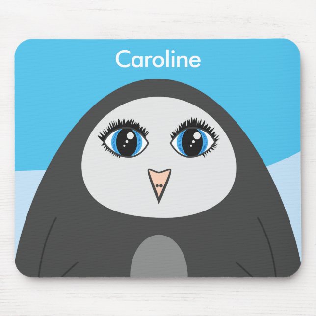 Niedlicher Pinguin-Cartoon Kinder Mousepad (Vorne)