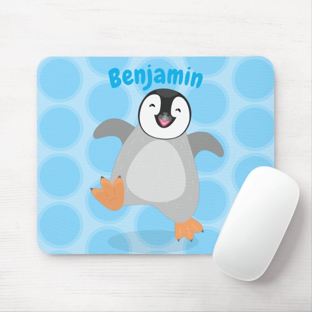 Niedlicher Pinguin-Cartoon Mousepad (Mit Mouse)