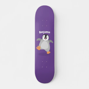 Niedlicher Pinguin-Cartoon Skateboard
