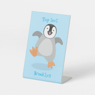 Niedlicher Pinguin-Cartoon Sockelschild