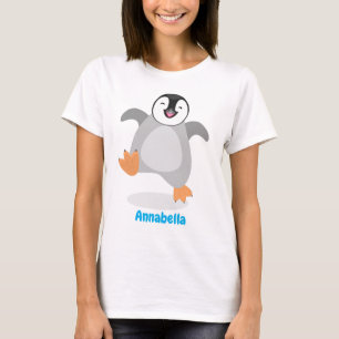 Niedlicher Pinguin-Cartoon T-Shirt
