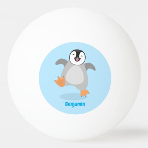 Niedlicher Pinguin-Cartoon Tischtennisball