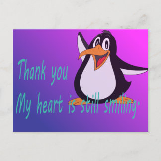 Niedlicher Pinguin danke Karte