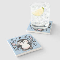Niedlicher Pinguin Dining Stone Untersetzer