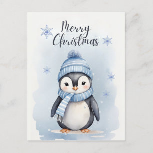 "Niedlicher Pinguin" Feiertagspostkarte