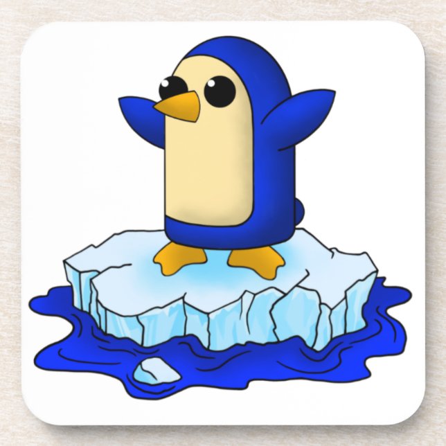 Niedlicher Pinguin Getränkeuntersetzer (Vorderseite)