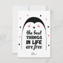 Niedlicher Pinguin | Happy Valentine's Day Card