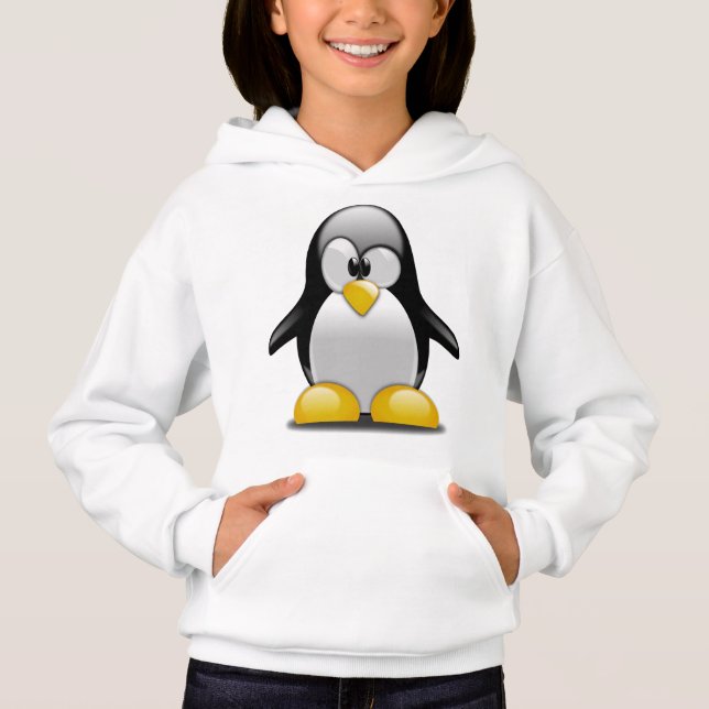Niedlicher Pinguin Hoodie (Vorderseite)
