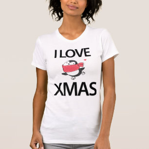 Niedlicher Pinguin I Liebe Weihnachts-Shirt T-Shirt