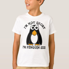 Niedlicher Pinguin Ich bin kein Kurzer Witziger Zi T-Shirt