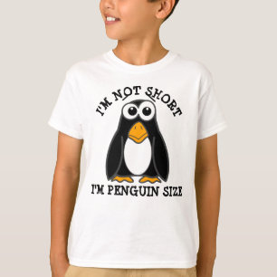 Niedlicher Pinguin Ich bin kein Kurzes Zitat T-Shirt