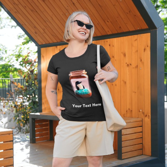 Niedlicher Pinguin im T - Shirt Jar (Von Creator hochgeladen)