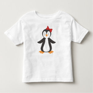 Niedlicher Pinguin, kleiner Pinguin, Pinguin mit B Kleinkind T-shirt