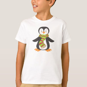 Niedlicher Pinguin, kleiner Pinguin, Pinguin mit K T-Shirt