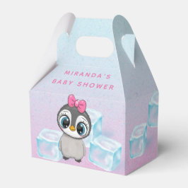 Niedlicher Pinguin mit Big Eyes Ice Babydusche Geschenkschachtel
