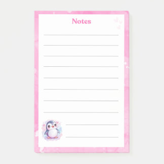 Niedlicher Pinguin Notepad Post-it Klebezettel