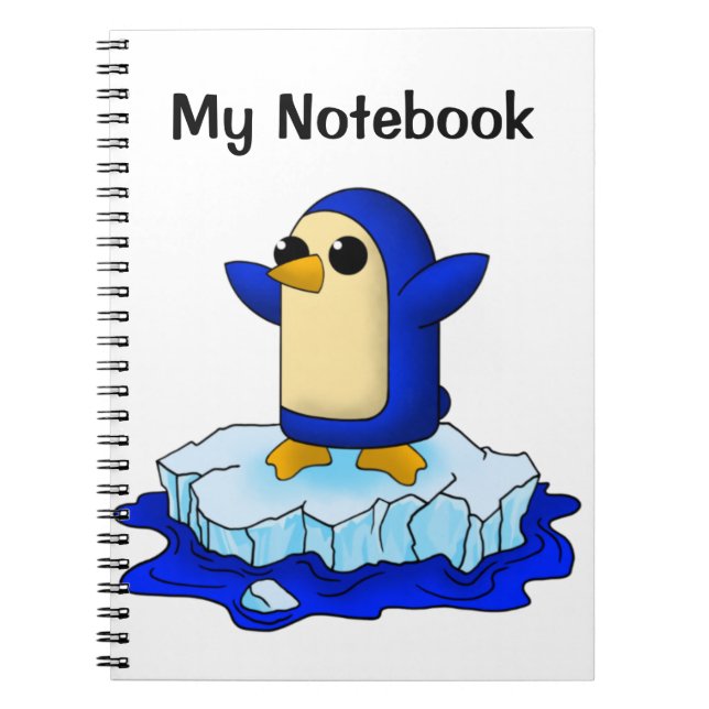 Niedlicher Pinguin Notizblock (Vorderseite)