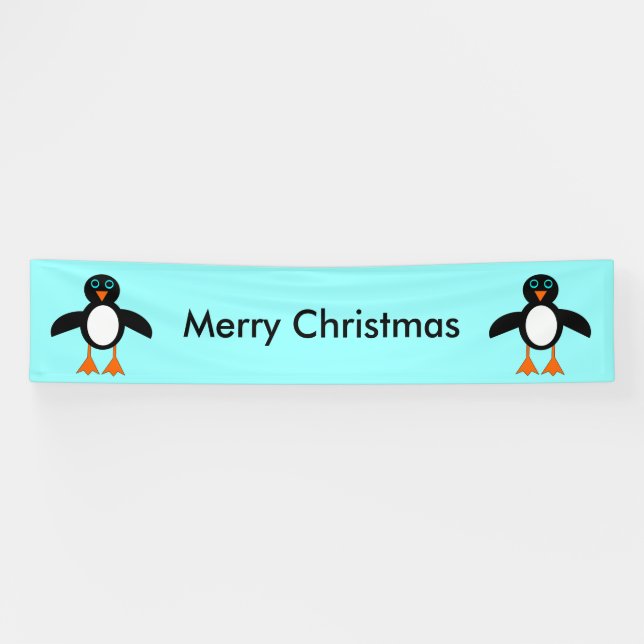 Niedlicher Pinguin-Personalisiert-Banner Banner (Horizontal)