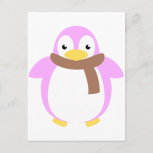 Niedlicher Pinguin Scarno Postkarte