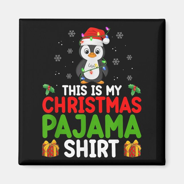 Niedlicher Pinguin Weihnachten Weihnachten Das ist Magnet (Vorne)