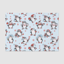 Niedlicher Pinguin Wintersaisonmuster