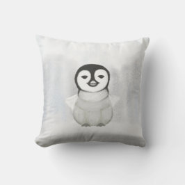 niedlicher Pinguin zeichnend Kissen