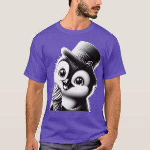 Niedlicher Pinguinklub mit lustigem Eis T-Shirt