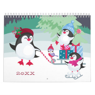Niedlicher Pinguinwald - Ihr eigenes Foto 2022 Kalender