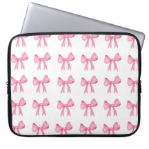 Niedlicher Pink Bow Neoprinine Notebook-Ärmel 15 Z