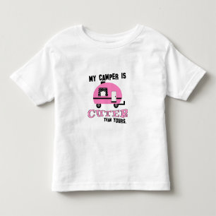 Niedlicher Pink Camper Kleinkind T - Shirt