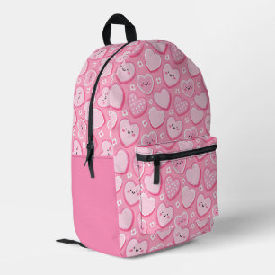 Niedlicher Pink Hearts Kids Girl Rucksack