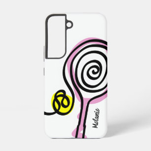 Niedlicher Pink-Tennisschläger Samsung Galaxy S22  Hülle