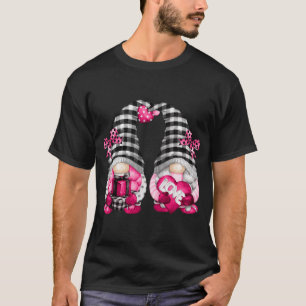 Niedlicher pinkfarbener lesbischer Valentinstag ko T-Shirt