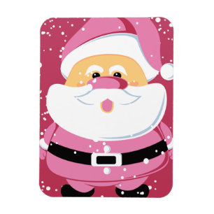 Niedlicher pinkfarbener Weihnachtsfeiertag Magnet