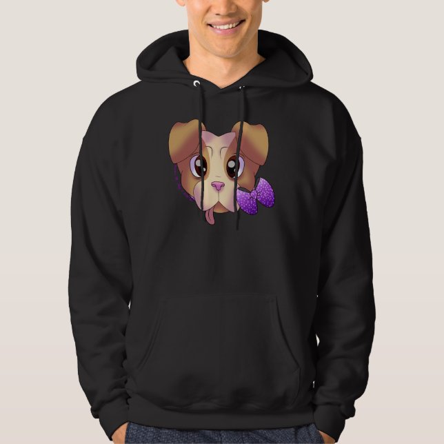 Niedlicher Pitbull 15 Hoodie (Vorderseite)