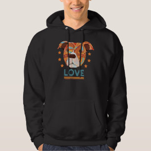 Niedlicher Pitbull Hund Hoodie