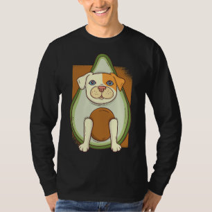Niedlicher Pitbull in Avocado Pitbull Lover Avocad T-Shirt