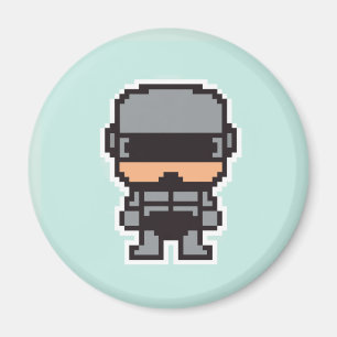 Niedlicher pixeliger RoboterCop Magnet