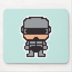 Niedlicher pixeliger RoboterCop Mousepad