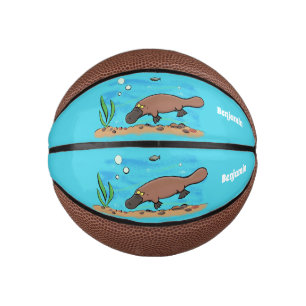 Niedlicher Platypus-Cartoon Mini Basketball