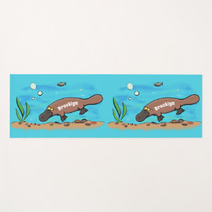 Niedlicher Platypus-Cartoon Yogamatte