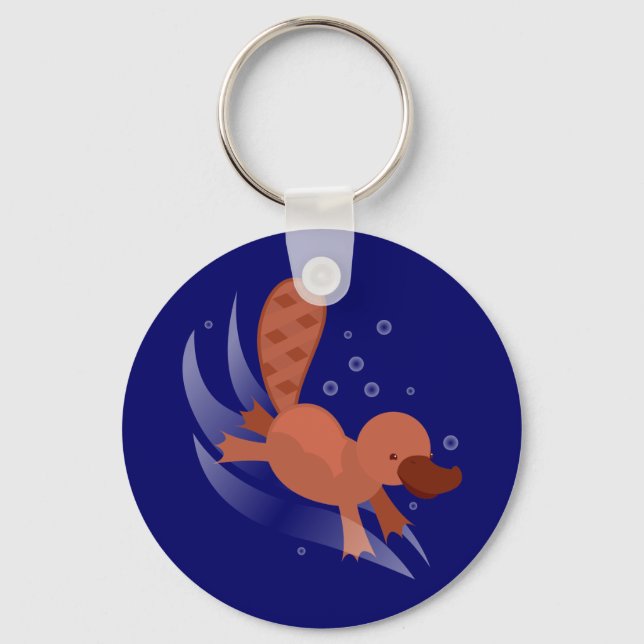 niedlicher Platypus Schlüsselanhänger (Vorderseite)