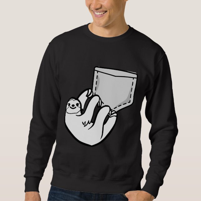 Niedlicher Pocket-Slot Sweatshirt (Vorderseite)
