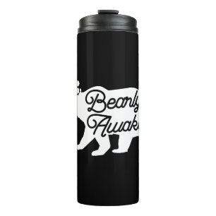 Niedlicher Polar Bär Weihnachten Pajama Shirt Funn Thermosbecher