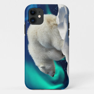 Niedlicher Polar Bear Cub & Aurora iPhone 5 Fall Case-Mate iPhone Hülle