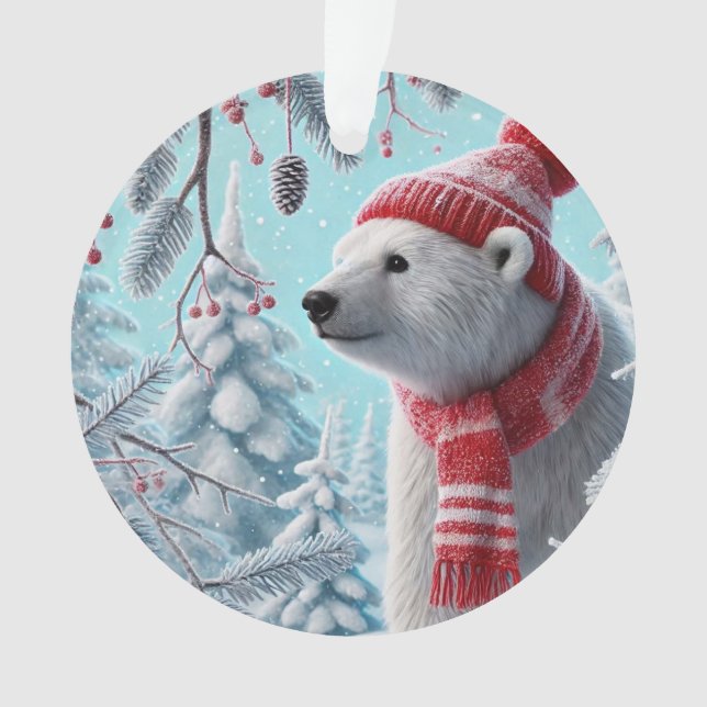 Niedlicher Polar Ornament (Vorderseite)