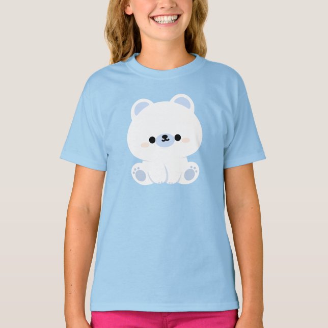 Niedlicher Polar T-Shirt (Vorderseite)